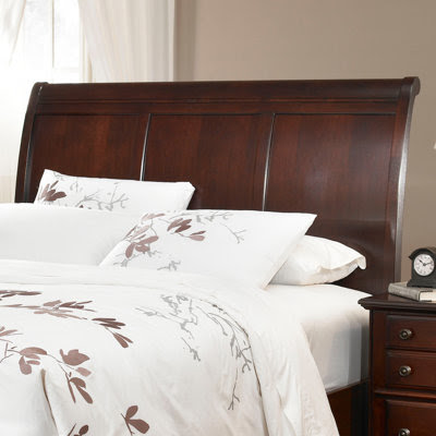 Hayden Place Sleigh Headboard Size: King, Finish: Dark Cherry