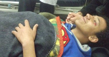 أحد المصابين فى واقعة بوكس الشرطة