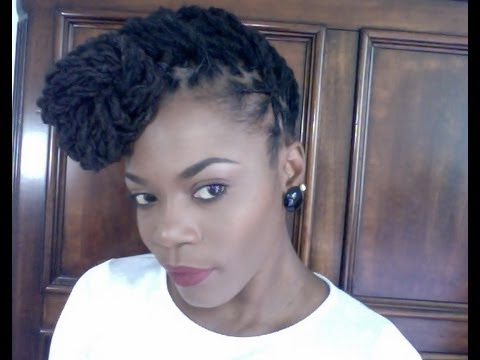 Loc Tutorial: Requested Elegant Fall Hairstyle Updo - YouTube