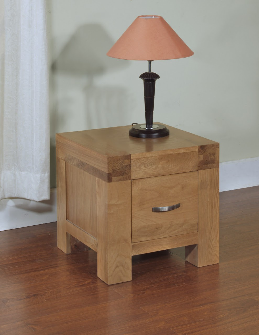 Rivermead solid oak modern furniture side end lamp table ...