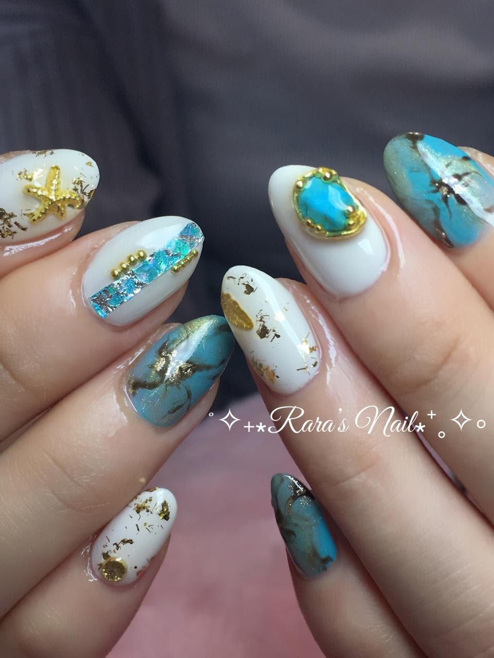 トルコ石ネイル Rara S Nail