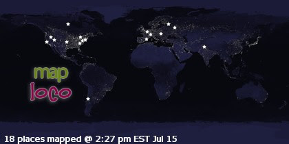 Locations of Site Visitors