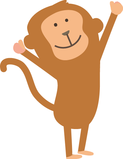 猿 さる のイラスト 無料イラストフリー素材