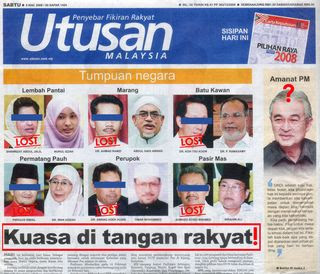Utusan Malaysia, Sabtu 8 Mac 8002