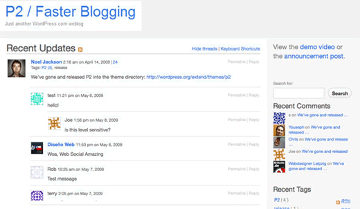 Create
Your Own Private Twitter Site Using WordPress