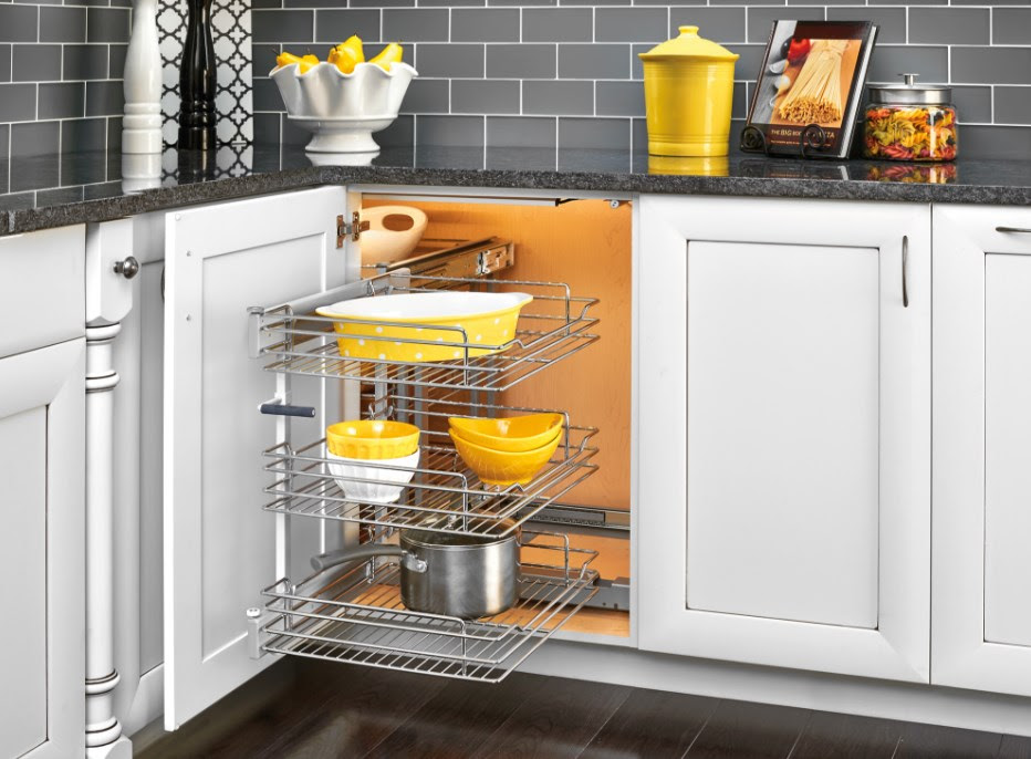 Rev-A-Shelf Basket Organizer Maximizes Blind Corner ...