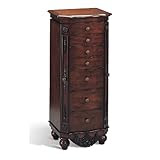 Beautiful Deep Brown Finish Deluxe Jewelry Armoire