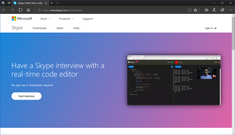 skype interview