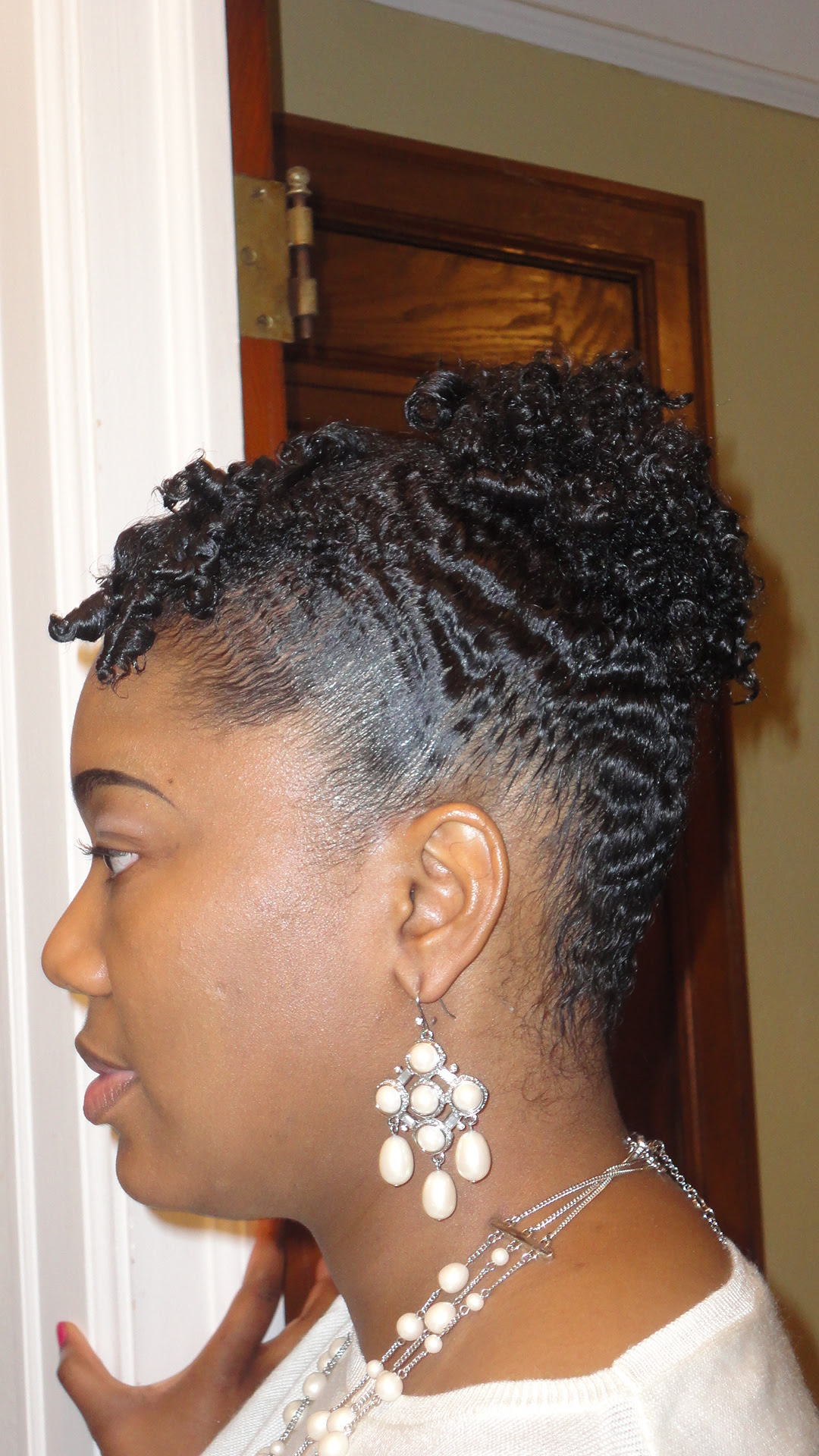 curly updo - side view - two year natural hair journey ...