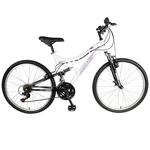 Mantis Women's 26 Orchid Full Suspension Bicycle, 17-Inch/One Size, White Pearl/Purple