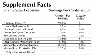 FISH COLLAGEN - 2,000MG TABLETS FACTS