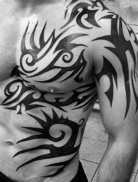 sick tribal tattoos  men cool masculine design ideas
