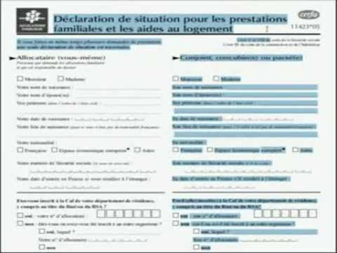 Caf Comment remplir un dossier d'aide au logement.wmv - YouTube