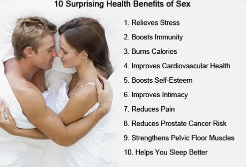 10 Surprising Health Benefits of Sex - Summary