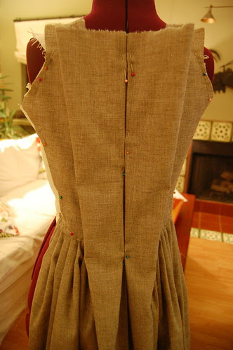 Making a robe a l'anglaise 12