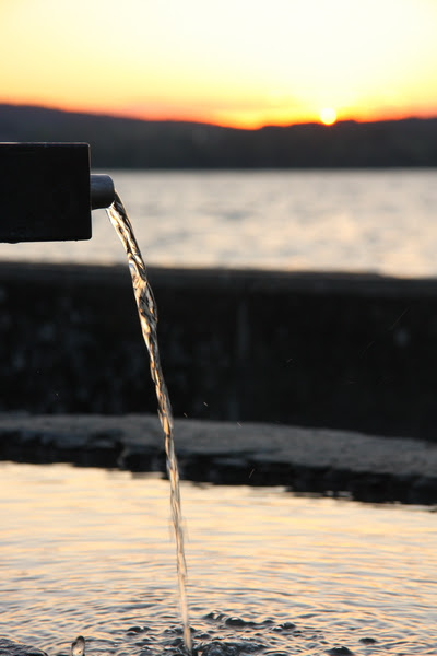 Water Voice at sunset