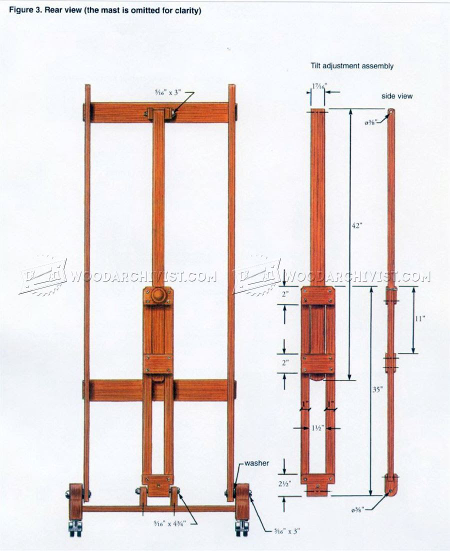 Artist Easel Plans • WoodArchivist
