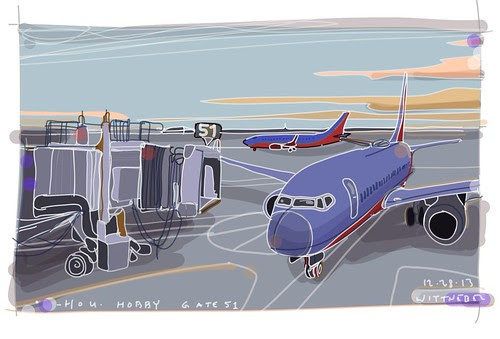 Houston Hobby Airport, gate 51 by douglaswittnebel