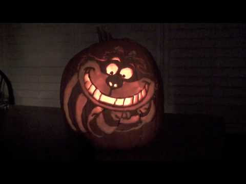 Pumpkin Alice Carving In Wonderland