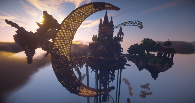 城バイオーム企画 海の上の城 空の上の城 堂々完成 報告 マインクラフト攻略まとめ