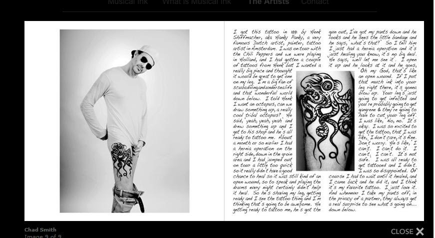 I got this tattoo in 1991 by Henk Schiffmacher, aka Hanky Panky, 