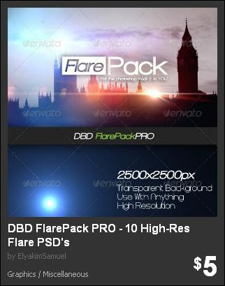GraphicRiver - DBD FlarePack PRO - 10 High-Res Flare PSD's