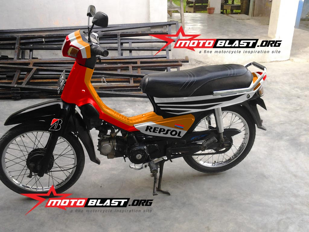 Modif Striping Honda Astrea Grand Repsol Edition Terbaru MOTOBLAST Modif Striping Honda Astrea Grand Repsol Edition Terbaru MOTOBLAST