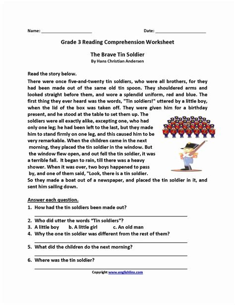  2nd grade reading comprehension worksheets pdf db excelcom