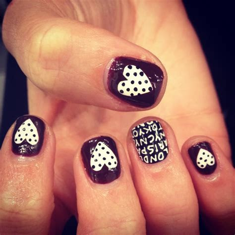 heart nail art nail art designs heart nail designs