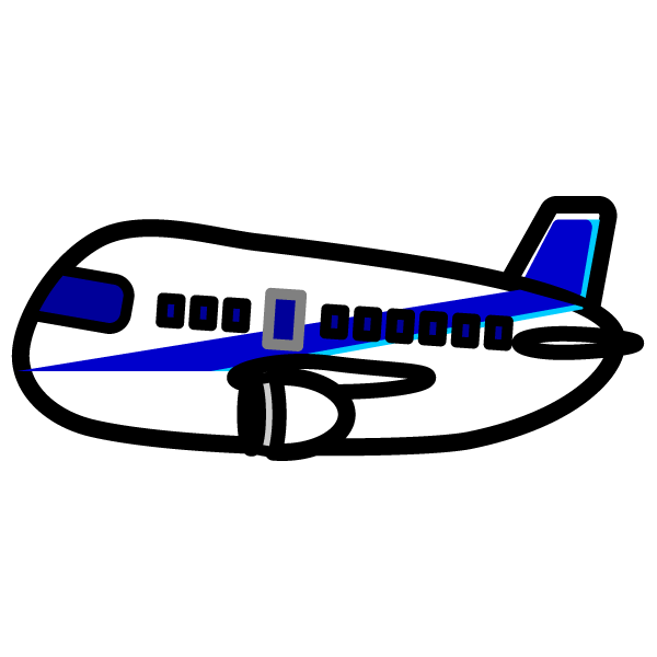 かわいい飛行機の無料イラスト 商用フリー オイデ43