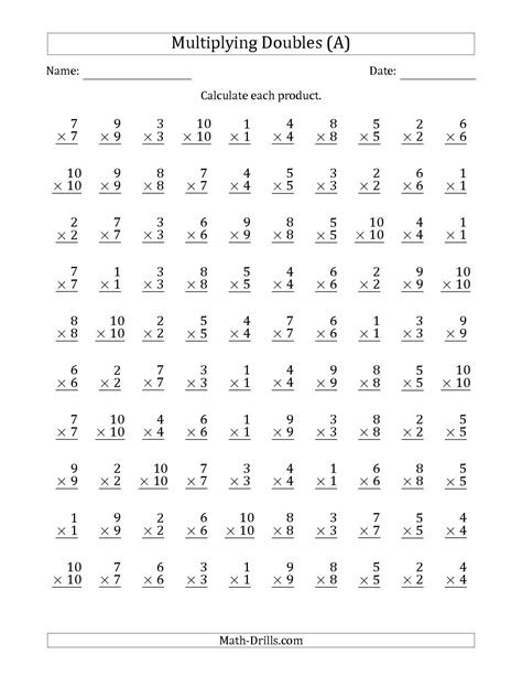 Free dynamically created math multiplication worksheets for teachers. printable multiplication math worksheets printablemultiplicationcom