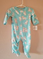 Carter's Baby Girl Cat Sleeper Size 6M NWT