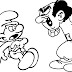 Smurfs Colouring Pages Pdf / Chef smurf with a spoon.