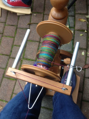 Spinning in the park.