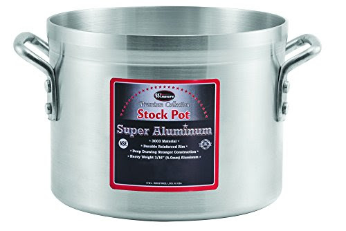 Winco AXS-12 Stock Pot, 12 Quart (4.0Mm / 3003), Aluminum