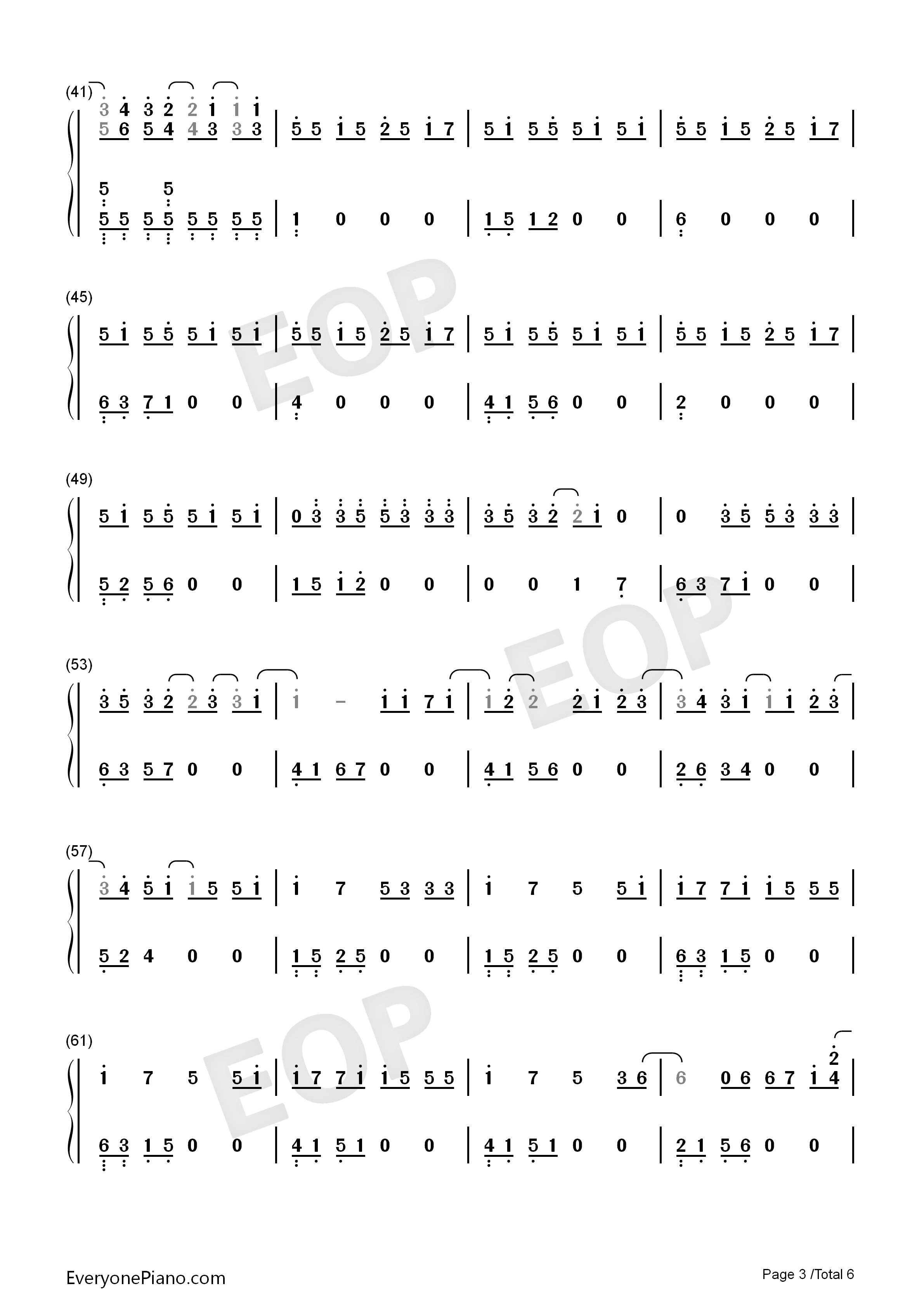 free Peter Pan sheet music