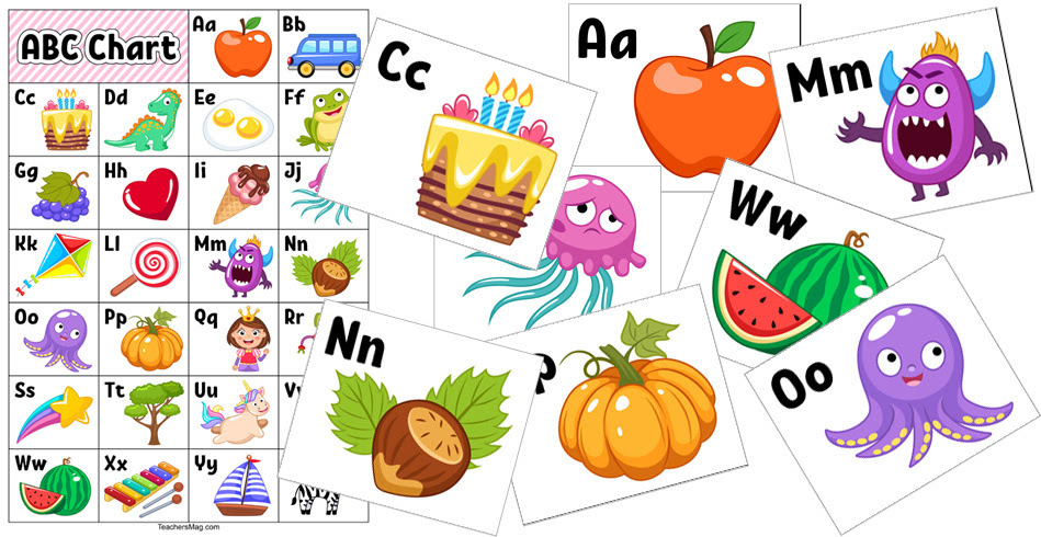 Free Chart And Flash Cards For Learning The Alphabet Teachersmag Com