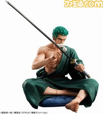 One Piece の剣士 ゾロが 愛刀の手入れをする渋い姿でフィギュア化 アニメ キャラクター