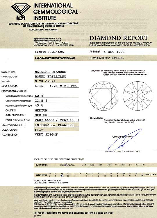 Foto 9, DIAMANT 0,28ct LUPENREIN FEINES WEISS PLUS BRILLANT IGI, D6214