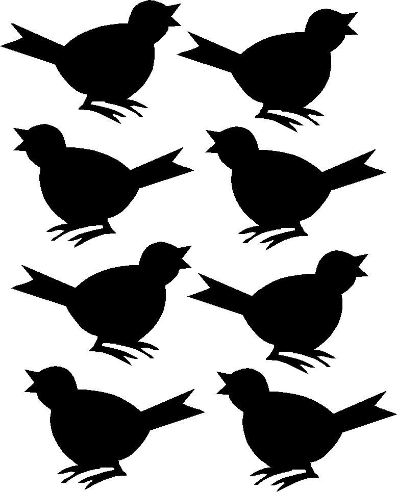 Birds Vinyl Lettering Wall Decal