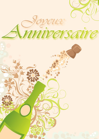 Carte Virtuelle Anniversaire Champagne