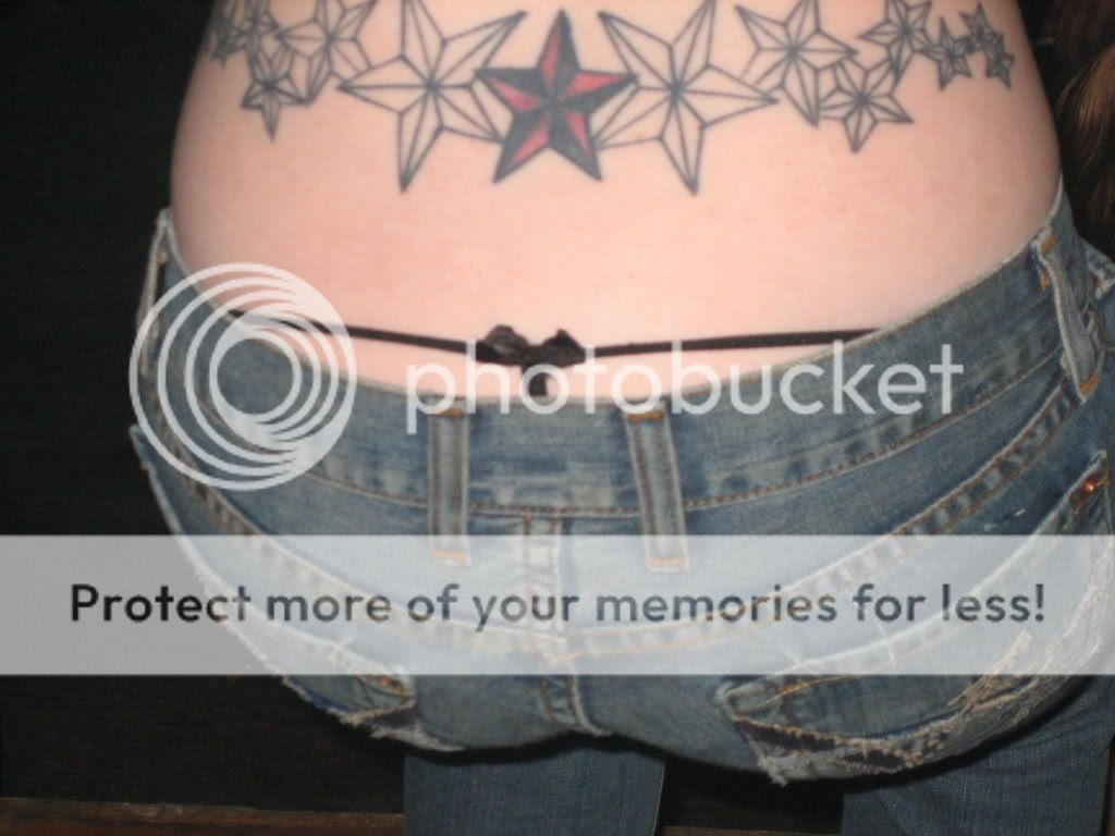 Star Tattoo in back girl