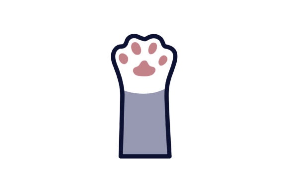 Caluya Design Bluish Kitten Cat Paw Print on Demands Design by danmoroboshi create your own DIY projects using your Cricut Explore, Silhouette Cameo and more.