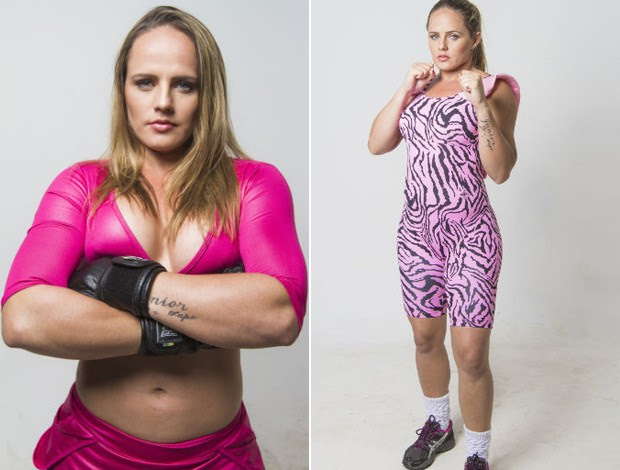 Carina Damm, lutadora capixaba de MMA, posa para ensaio fotográfico (Foto: Alex Gouvea/Divulgação)
