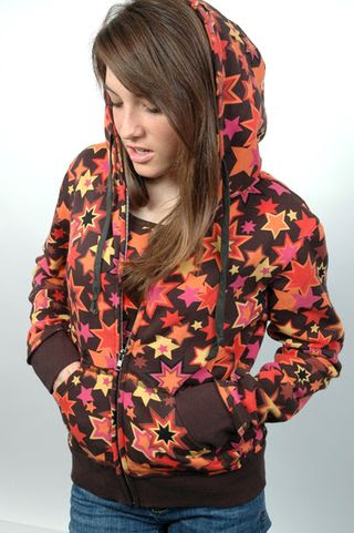 anime girls with hoodies. Reminiscent of anime and girly