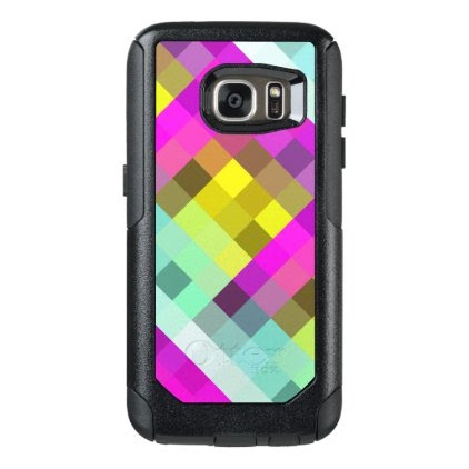 Cool &amp; Popular Neon Colored Mosaic Pattern OtterBox Samsung Galaxy S7 Case