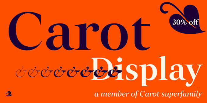 Download Carot Display Fonts Family From Storm