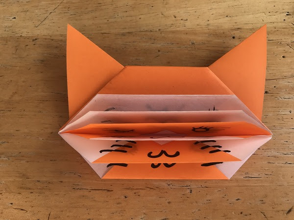 顔が変化 折り紙で作る百面相ネコの折り方 作り方 ガムシャラナ子育て