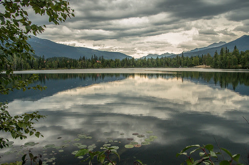 lake at sunset