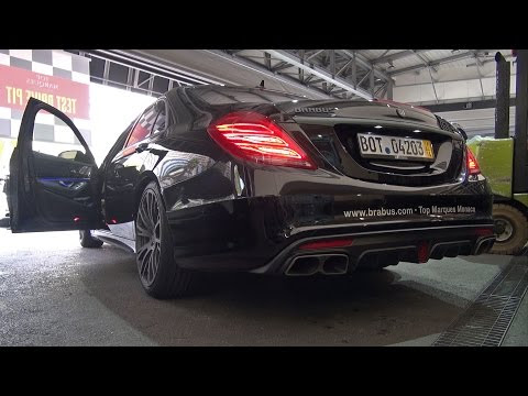 BRABUS 850 6.0 BiTurbo S63 AMG - Start, Revs, Acceleration!
